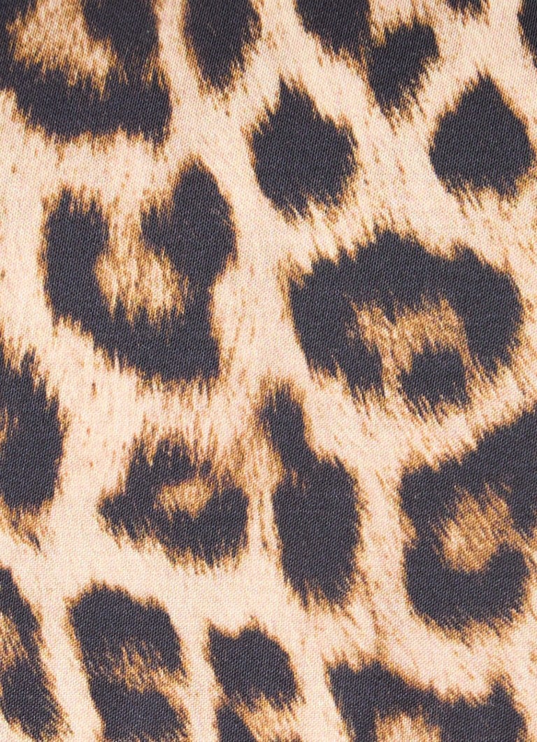 Gerard Darel satīna midi kleita ar leoparda apdruku