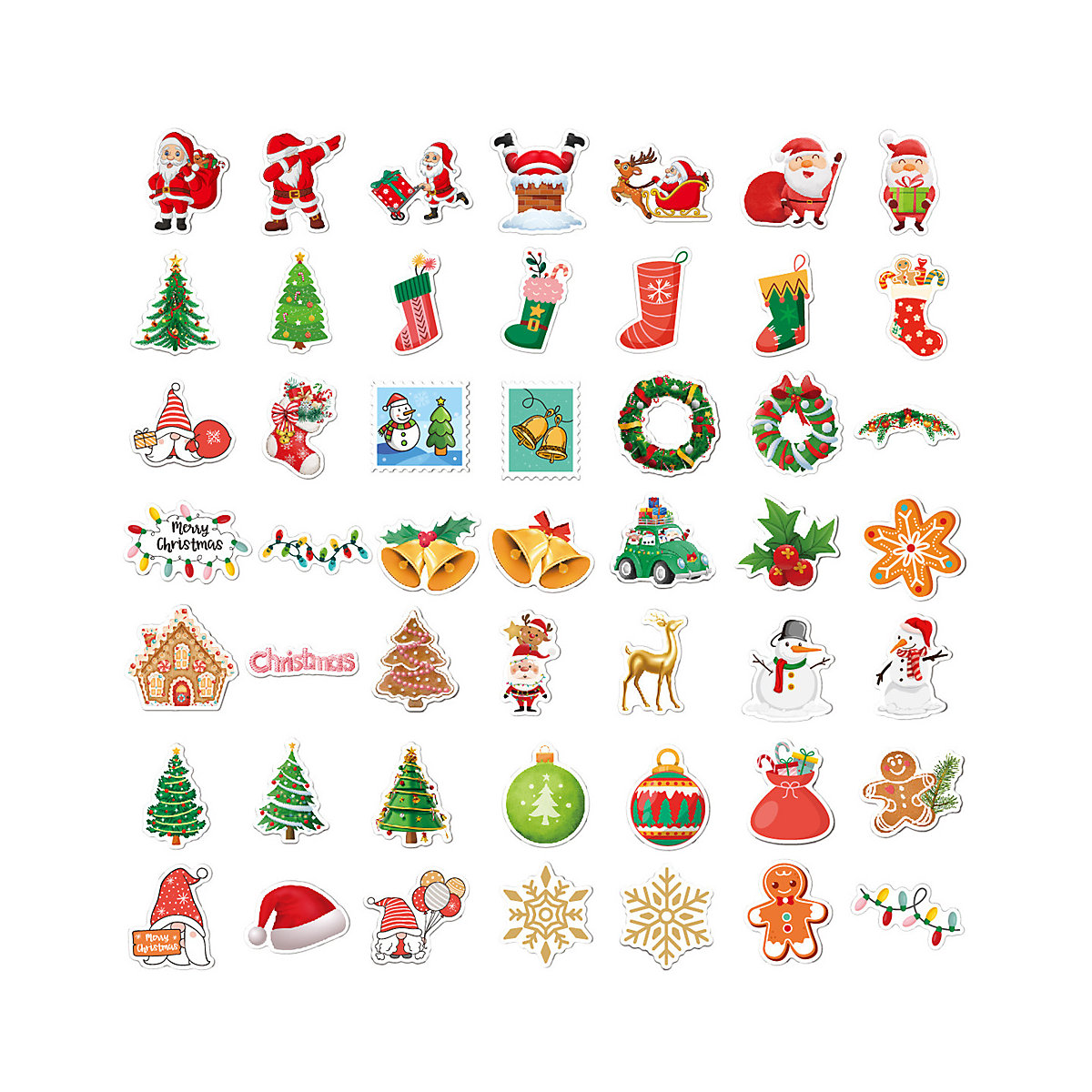 Aufkleber Weihnachten Sticker für Kinder