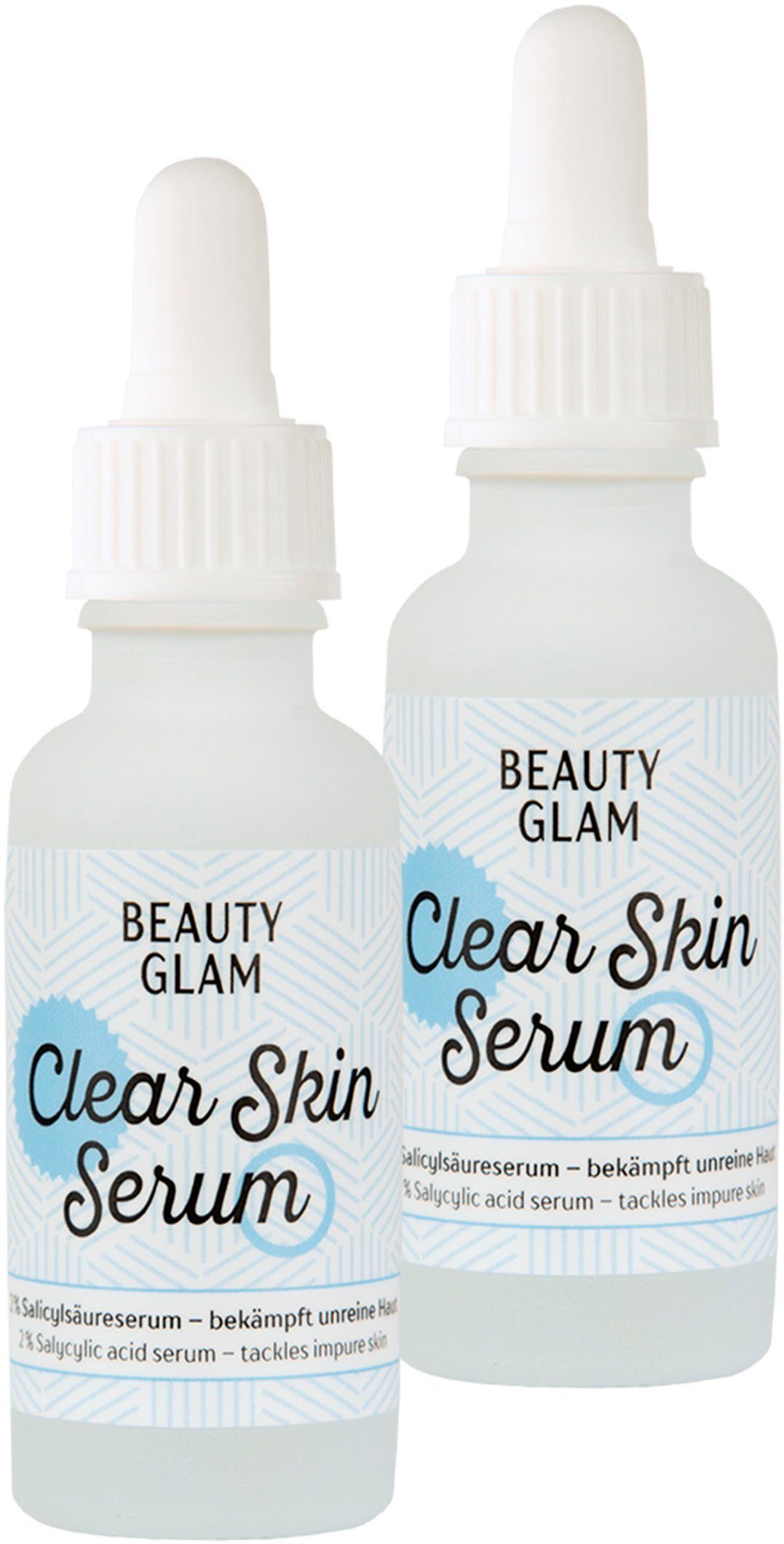BEAUTY GLAM Gesichtspflege-Set Clear Skin Serum, 2-tlg.