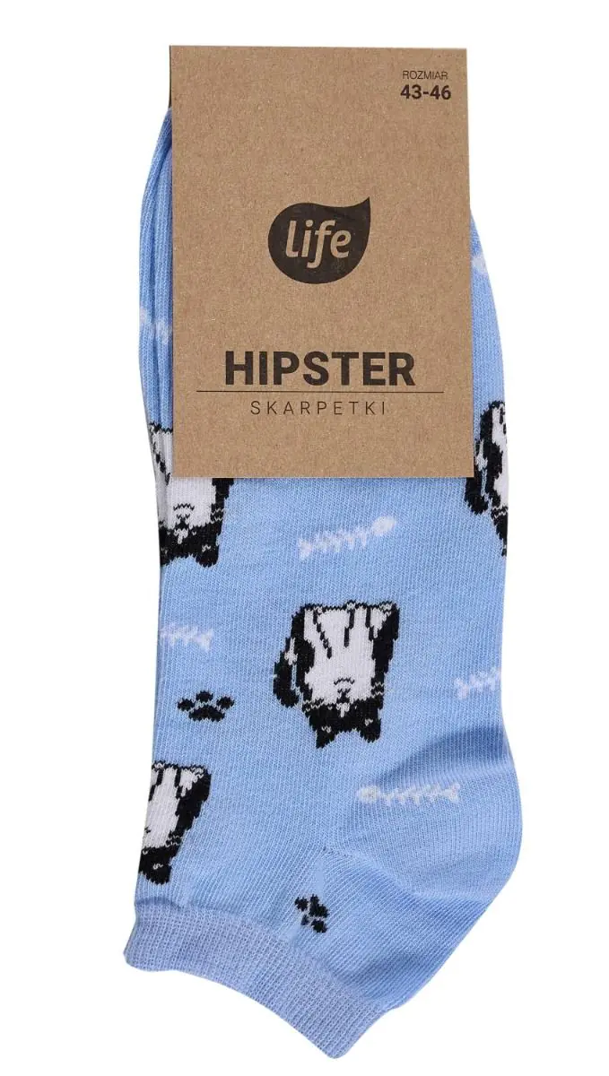 Life Hipster Kitten - Bomuldssokker størrelse 43-46