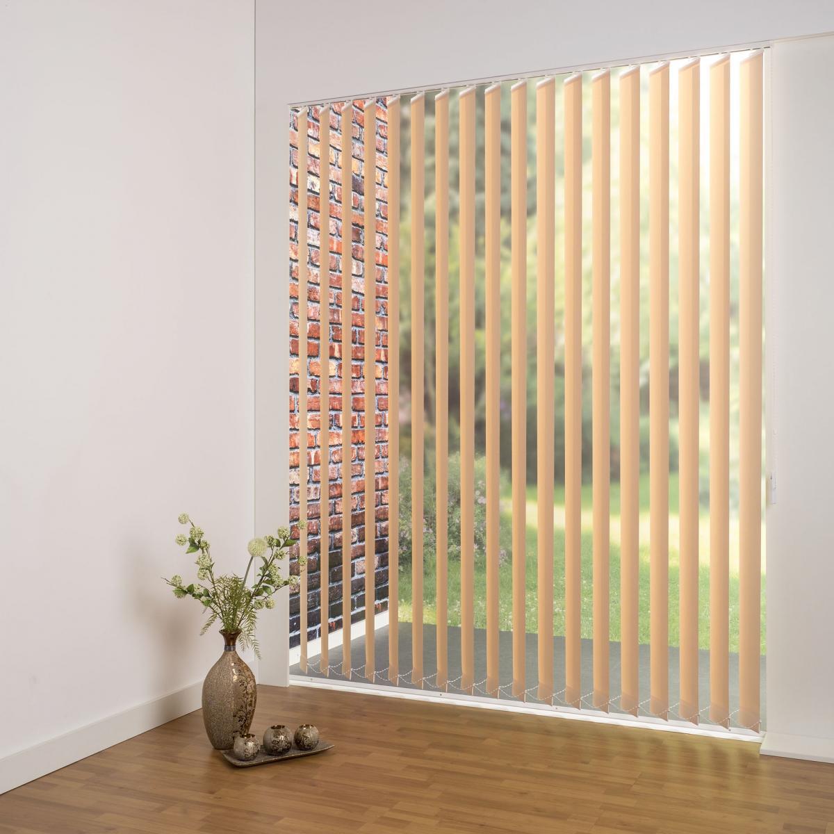 Bella Casa Schiebevorhang 100 x 180 cm apricot 127 mm