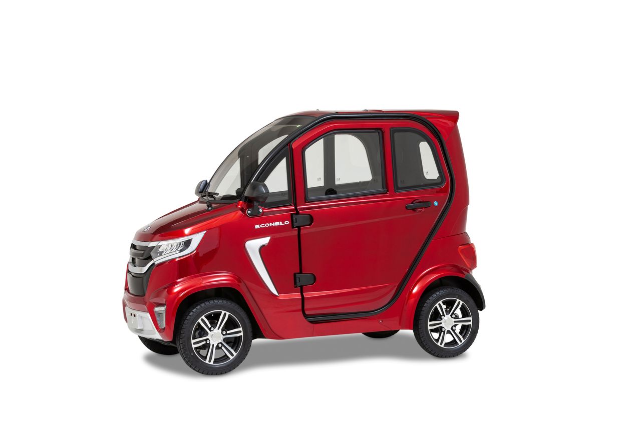 Econelo Elektro Kabinenroller Nelo 4.1  45 km/h bordeauxrot