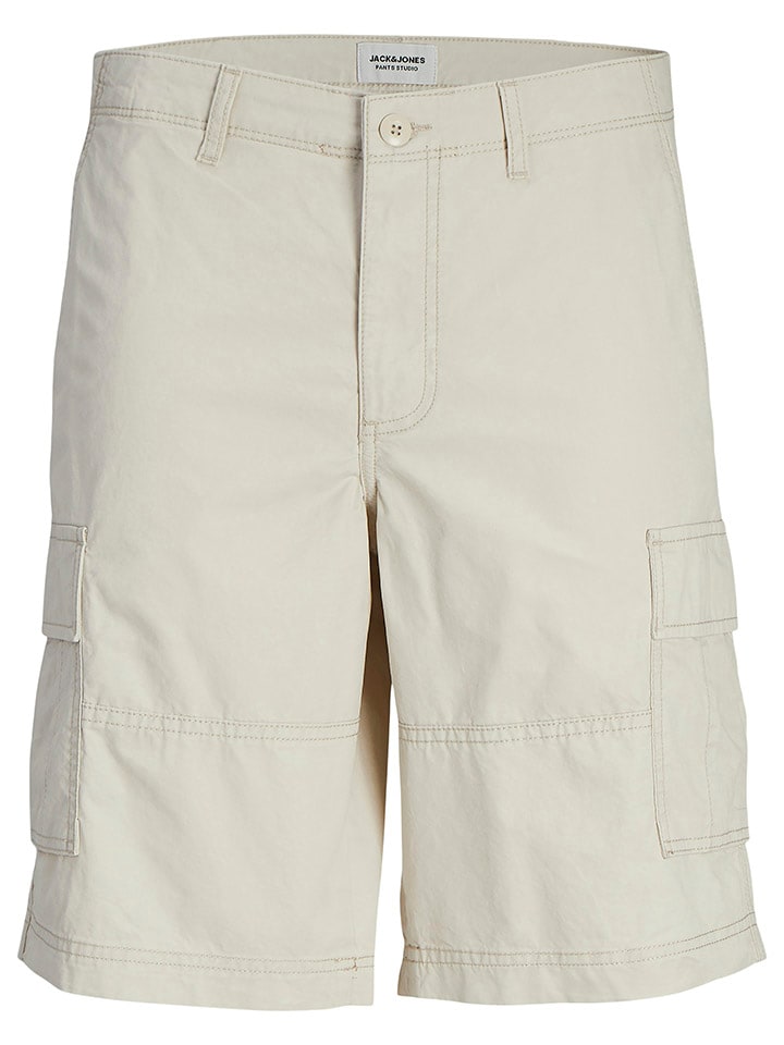 Jack & Jones Cargobermudas in Creme günstig kaufen