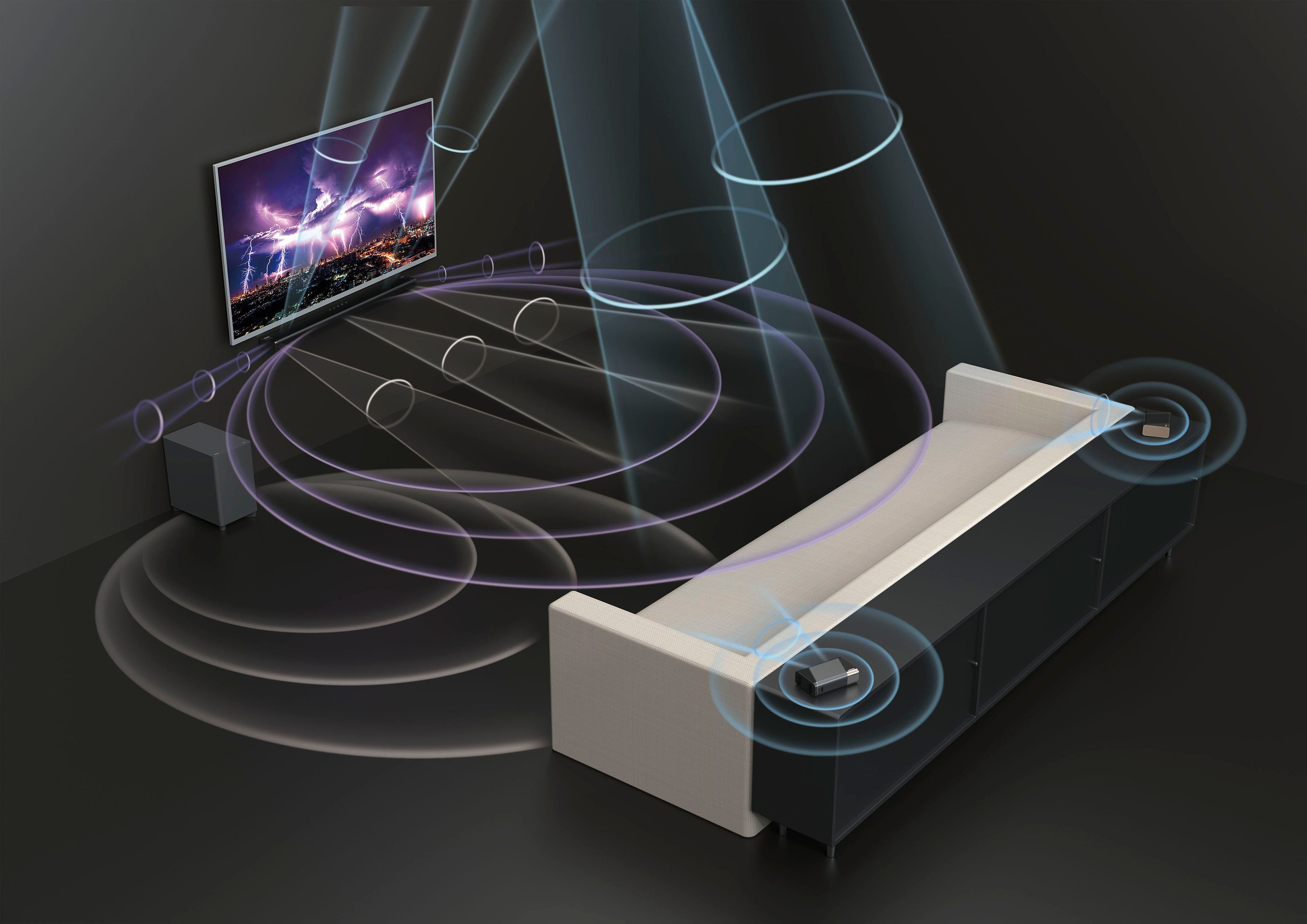 Philips Fidelio B97 7.1.2 Soundbar (Bluetooth, WLAN, 450 W)