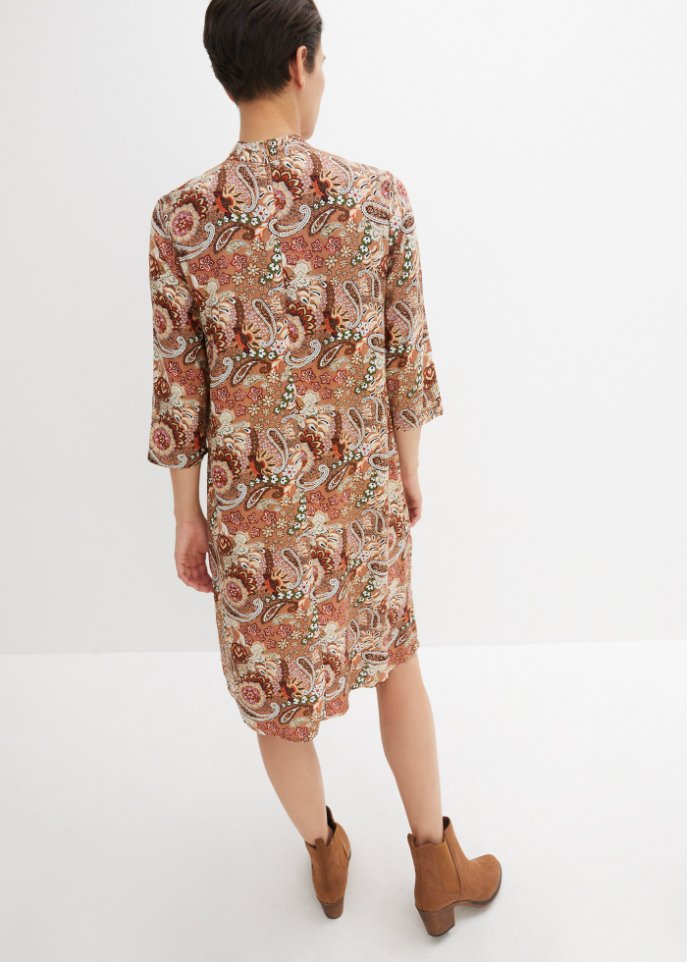 Midikleid mit Paisleymuster in A-Linie