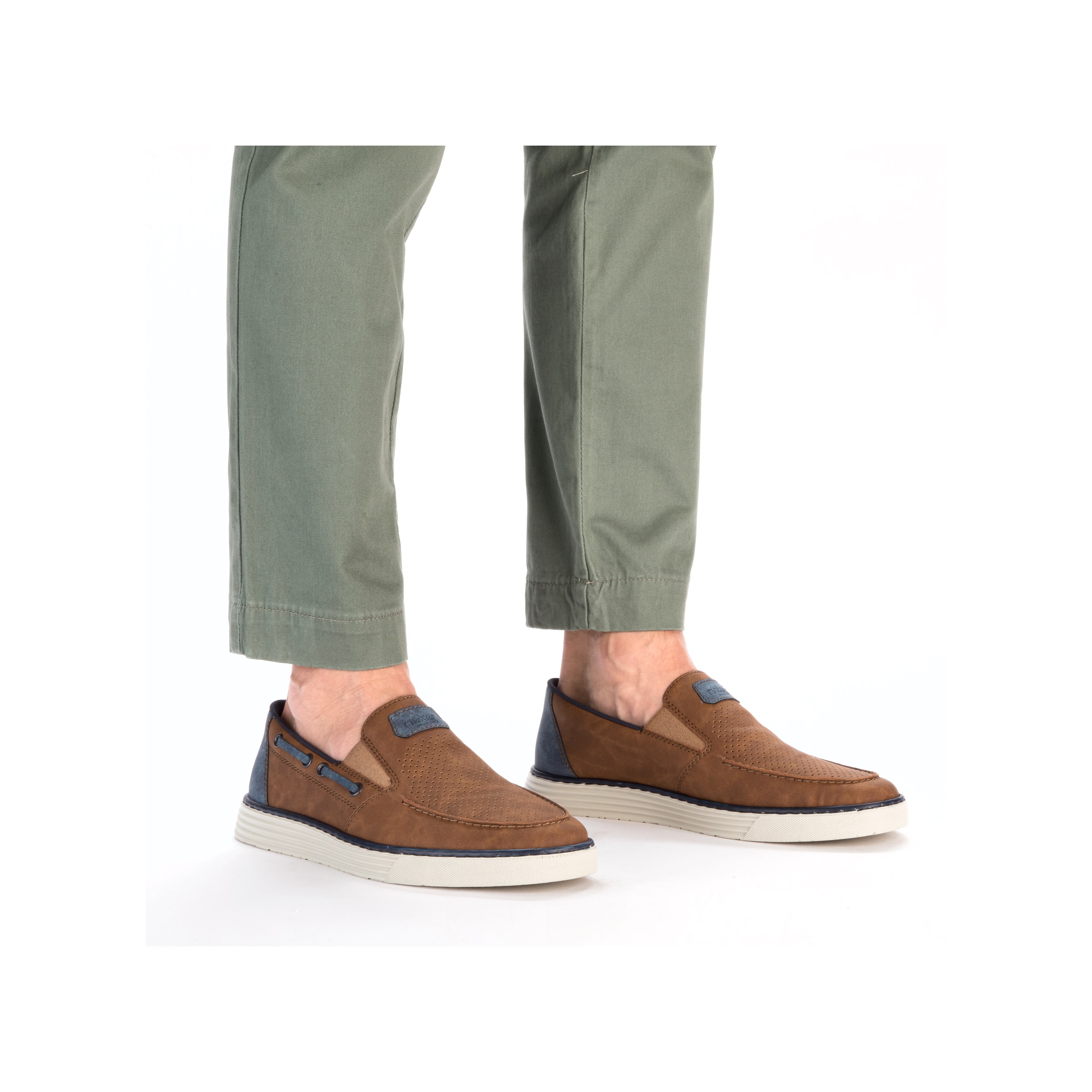 Rieker Herren Slipper holzbraun