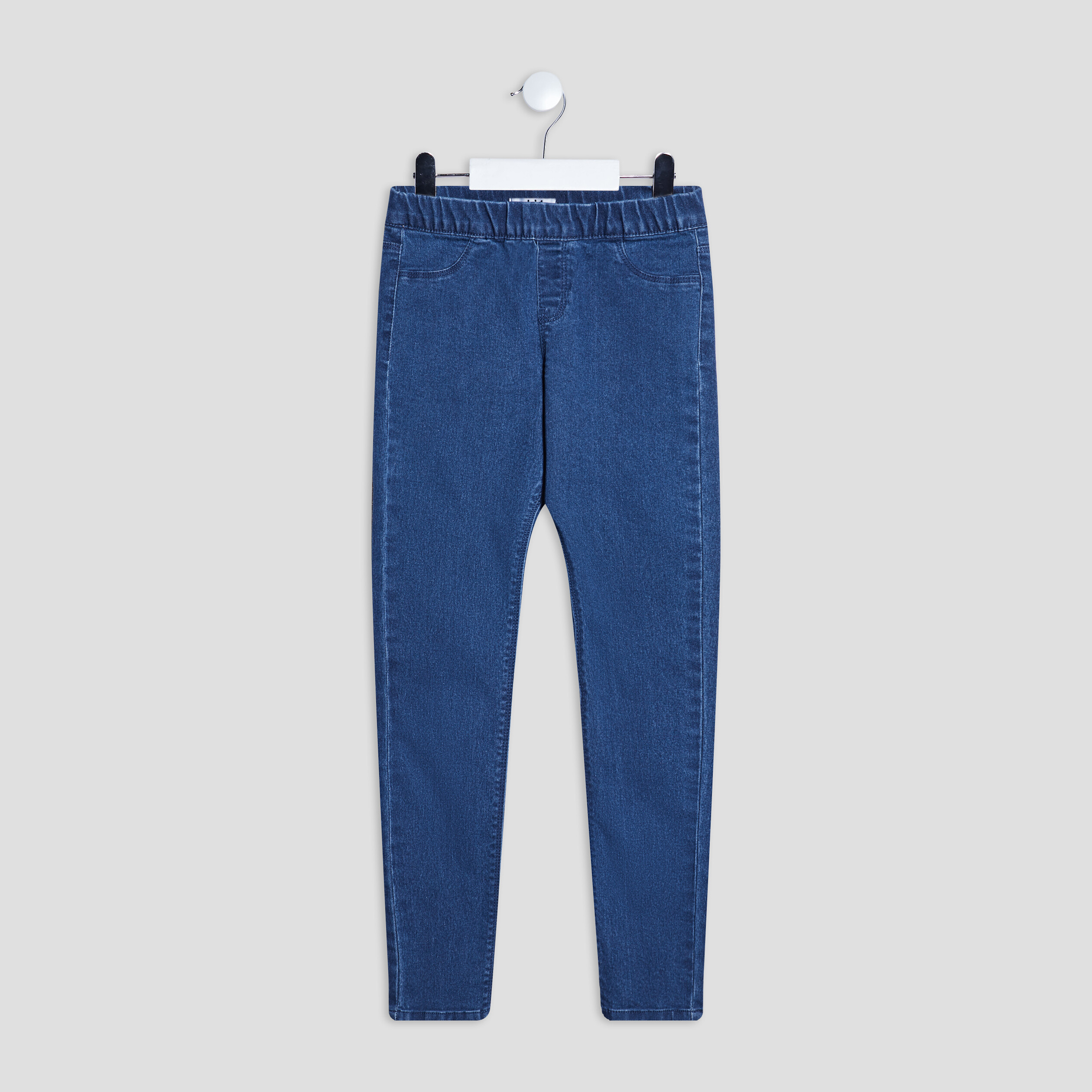 Jegging stretch 2 poches denim stone fille | La Halle