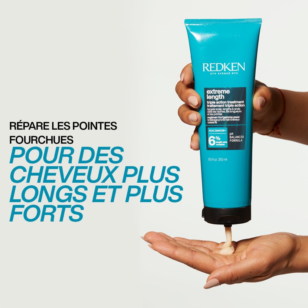 Redken Extreme Length Traitement triple action fortifiant Extreme Length pour cheveux longs