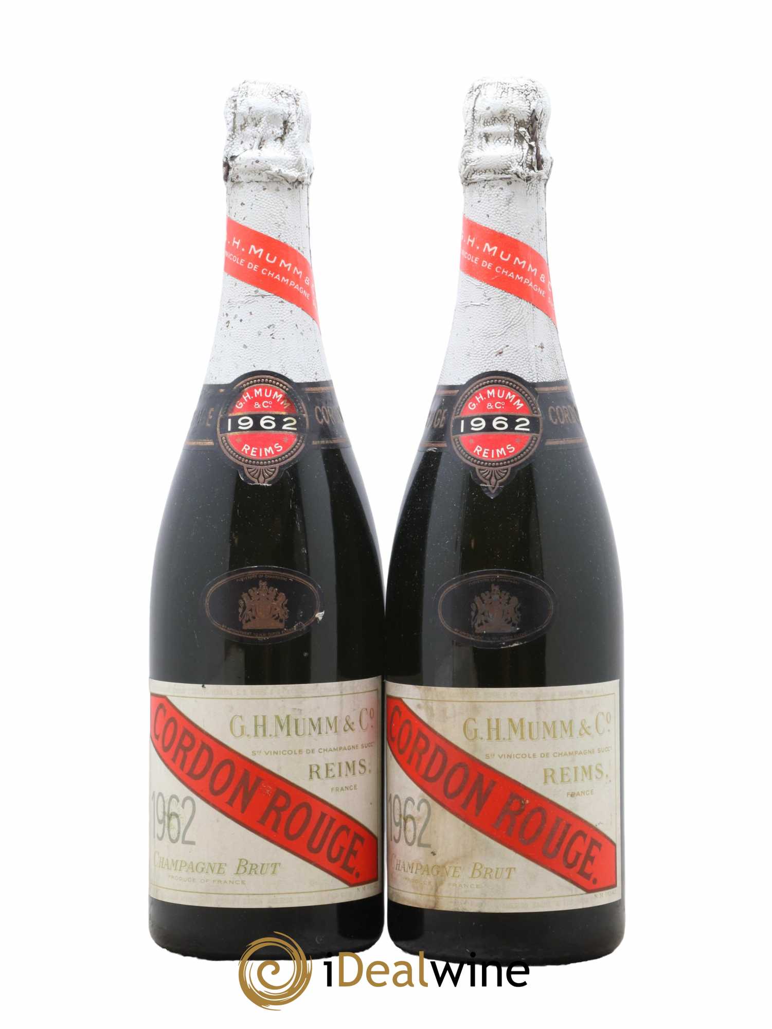 Cordon Rouge Mumm  1962 - Lot de 2 Bouteilles