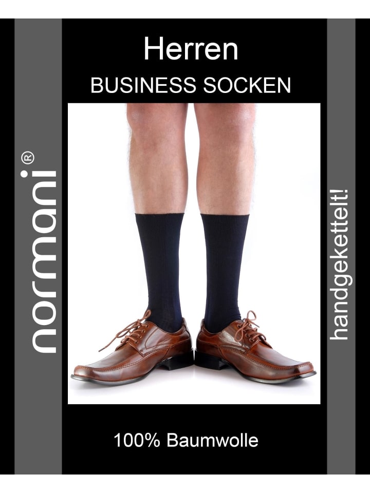 normani 10 Paar Herrensocken Schwarz in Schwarz günstig kaufen