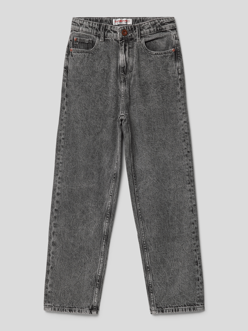 Jeans im 5-Pocket-Design Modell 'CHIARA' in mittelgrau