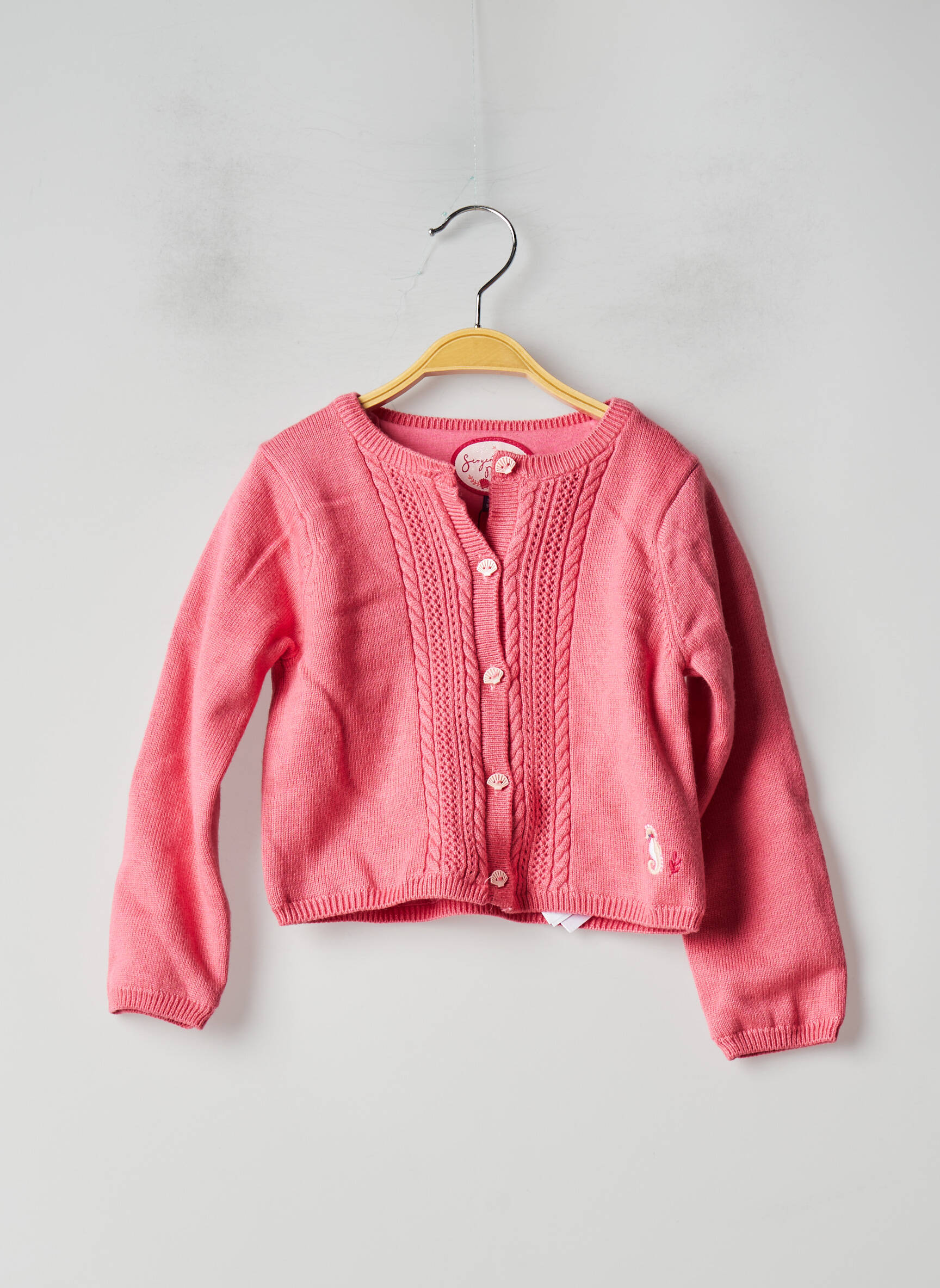 Sergent Major Cardigans Fille couleur rose