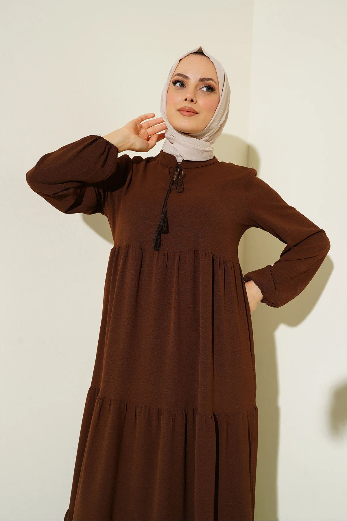 Bigdart  Kleid - Braun - Smock-Kleid