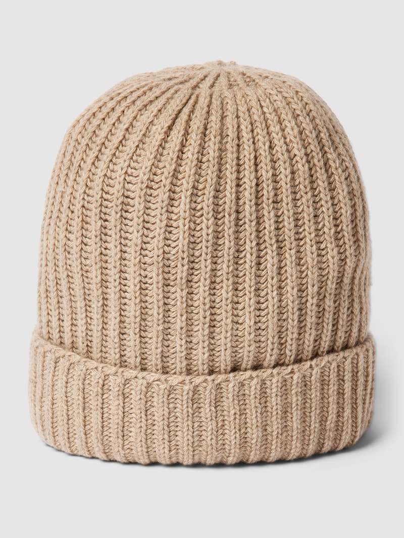 Beanie in Ripp-Optik Modell 'Carlo' in camel