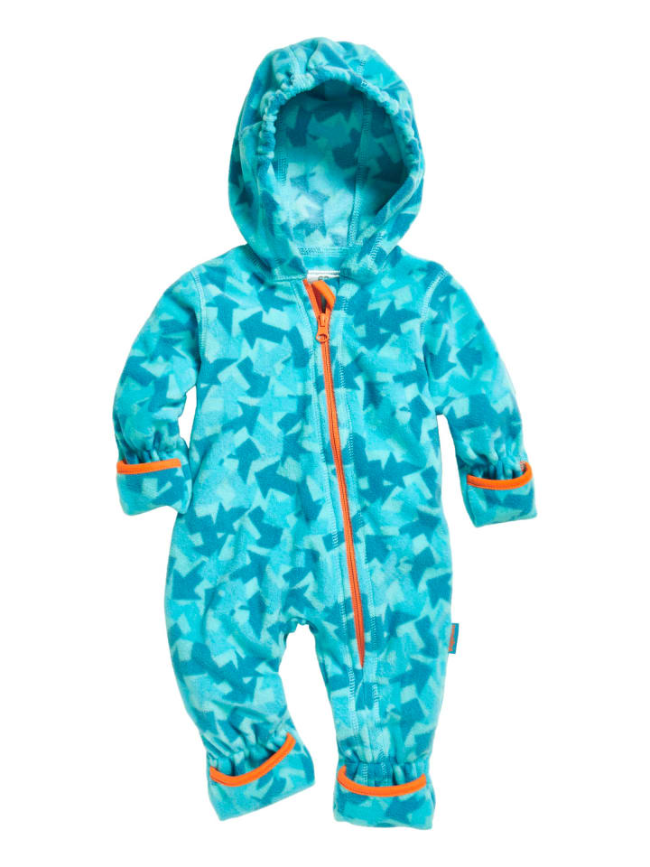 Playshoes Fleece-Overall Pfeile Camouflage in Petrol günstig kaufen