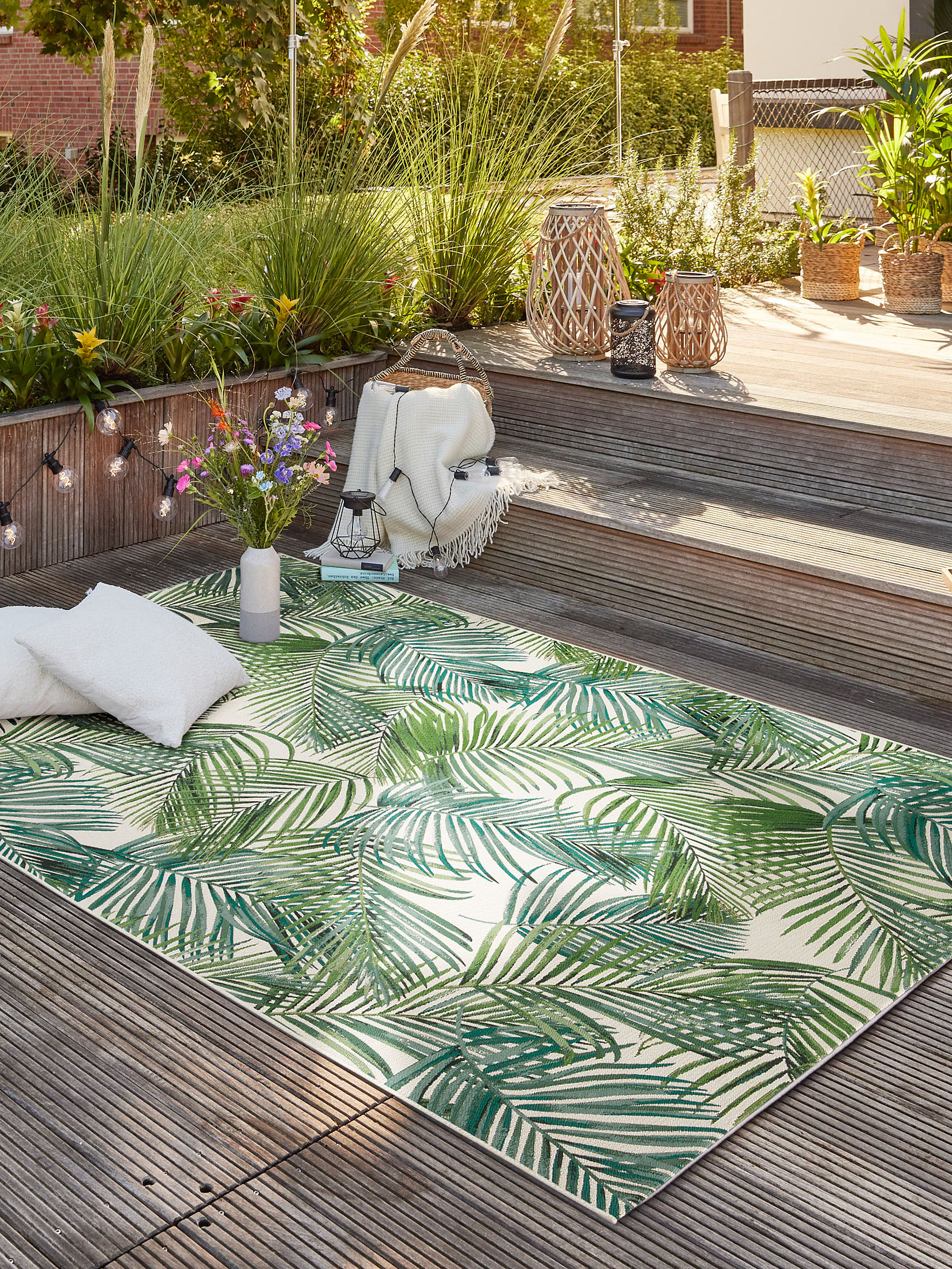 Galapagos Outdoor-Teppich, Leaf Ivory