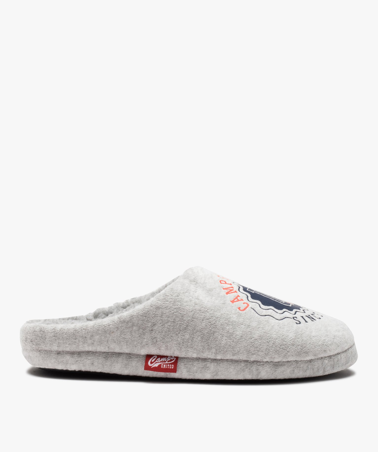 Chaussons Garçon en velours doublés sherpa - Camps United gris | GEMO