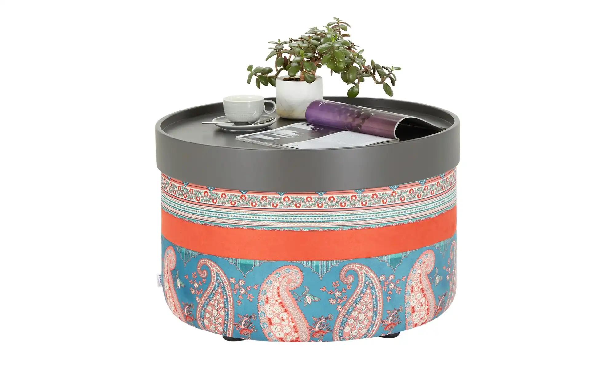 bassetti by SCHRÖNO Pouf aus Velours Tino
