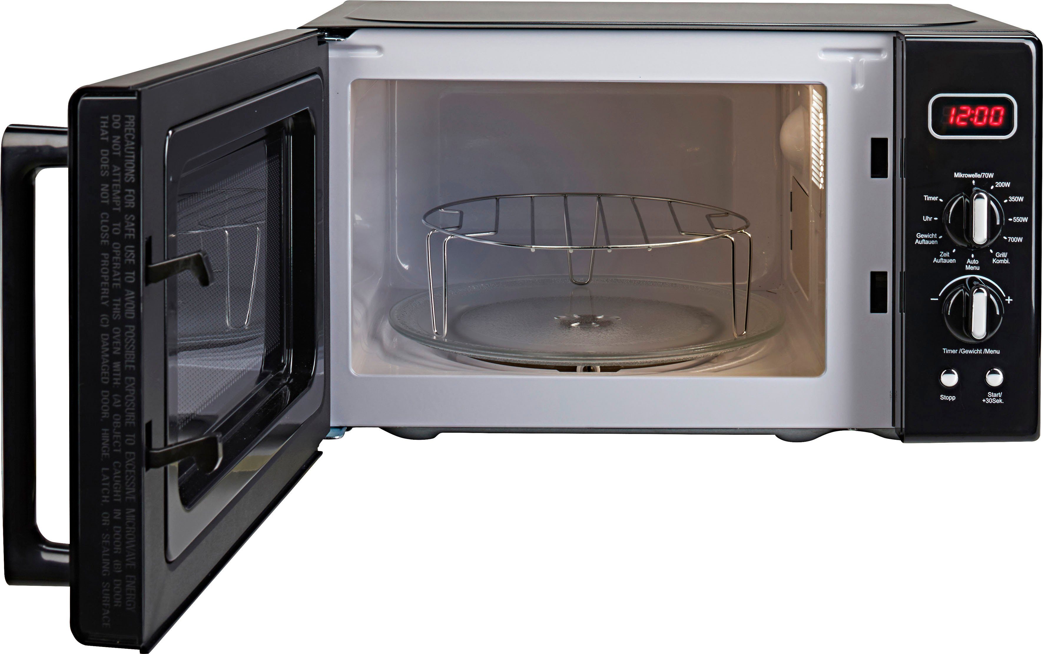 Hanseatic Mikrowelle AG720CE6-PM, Grill, Mikrowelle, 20 l, mit Grill, 20 Liter Garraum, 700 Watt