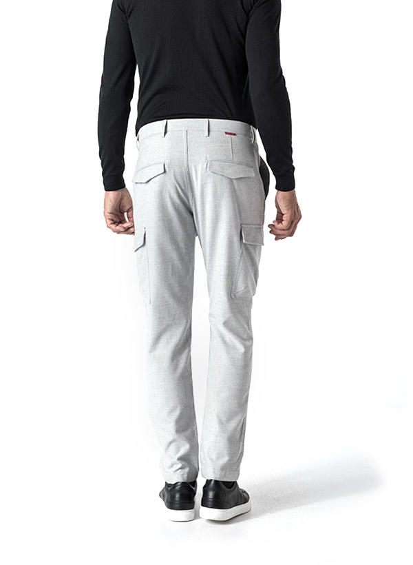 JOOP!, Cargohose, Modern Fit, Mikrofaser, silbergrau meliert