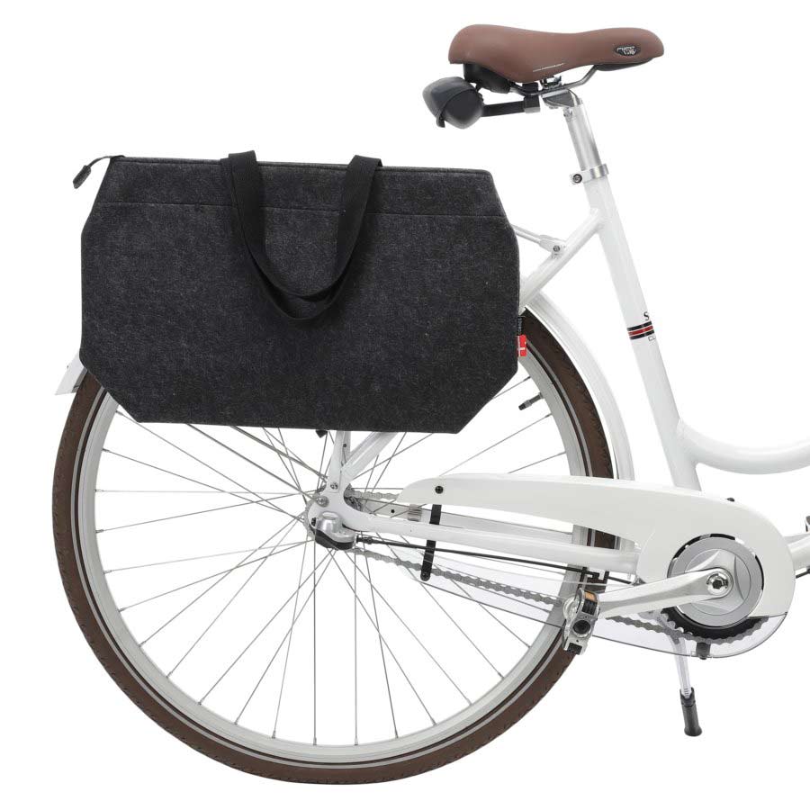 Fahrradtasche Zipzac, in anthrazit, 1 Stück - ATU