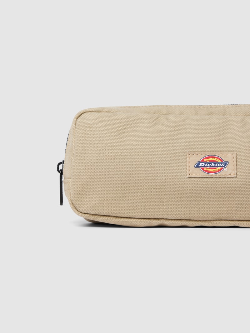 Kulturtasche mit Label-Patch Modell 'DUCK' in sand