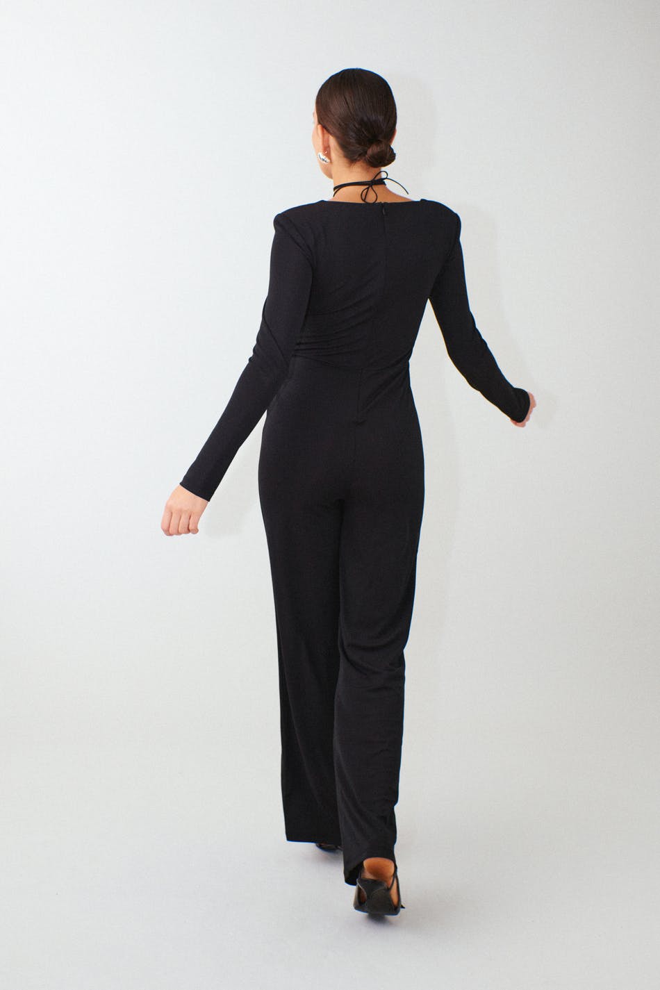 Shoulderpad jumpsuit