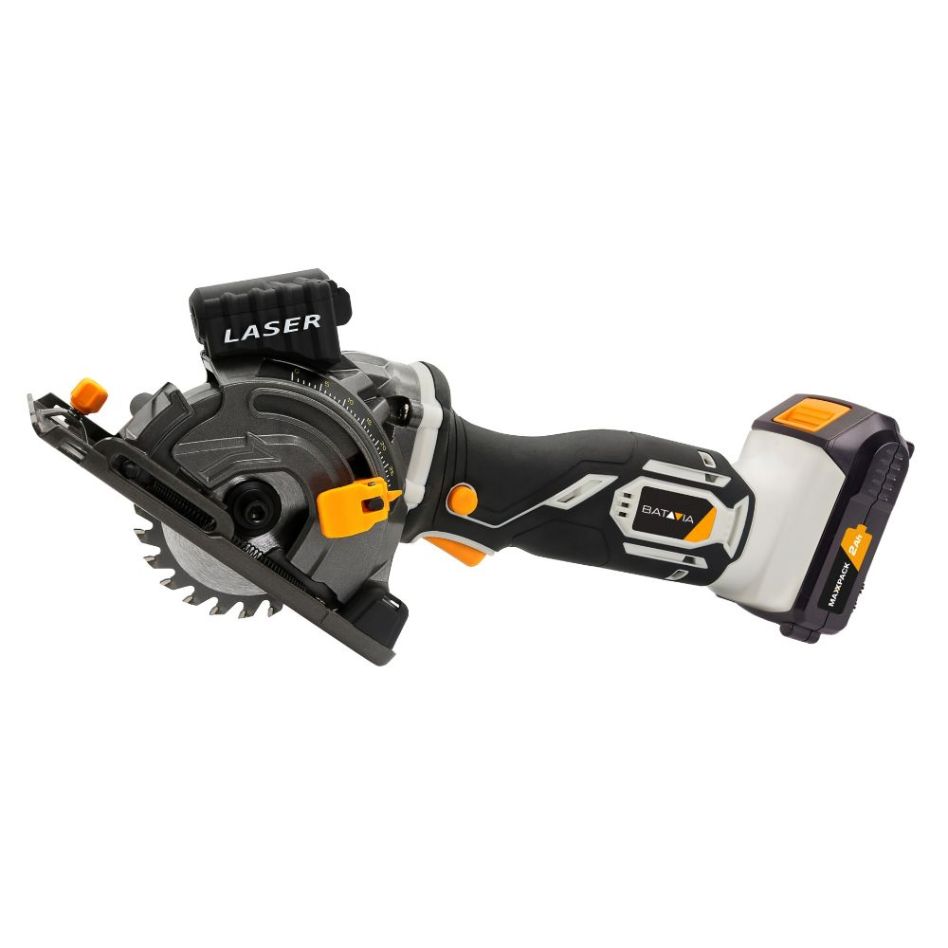 Batavia 7064048 MaxxPack ferăstrău circular manual mini fără fir de 18V, 89 mm, fără baterie și încărcător