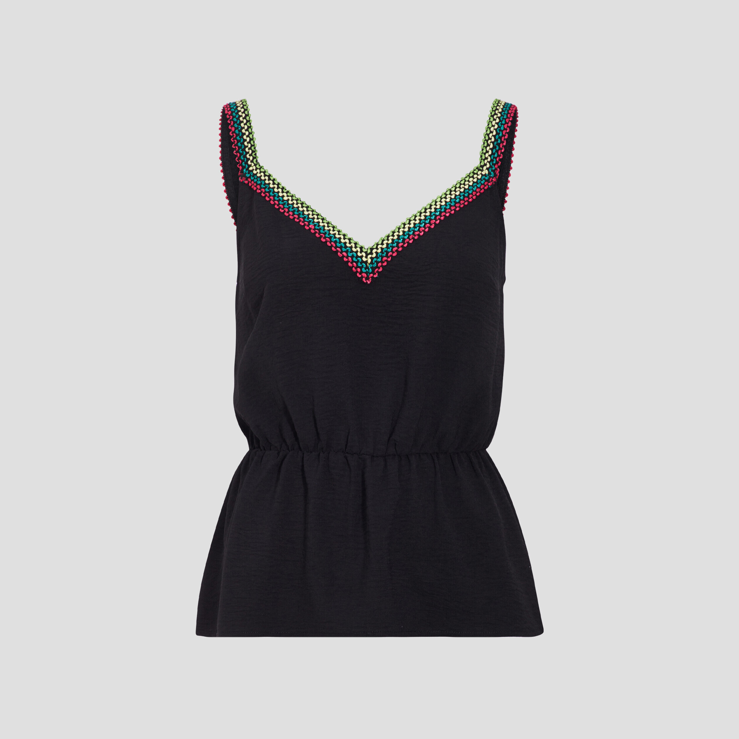 Débardeur élastiqué noir femme | Cache Cache