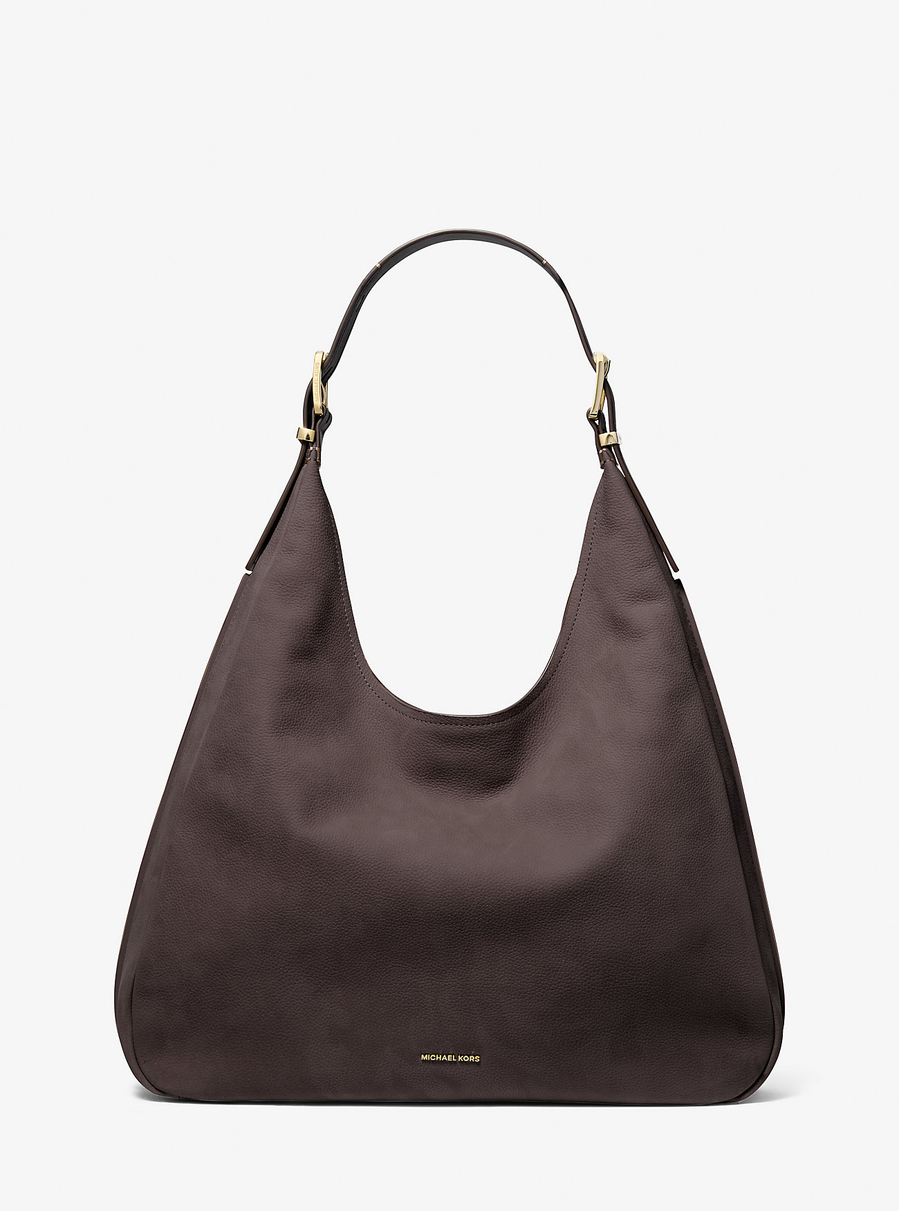 Nolita Stor Nubuck Hobo Skulderveske - SJOKOLADE