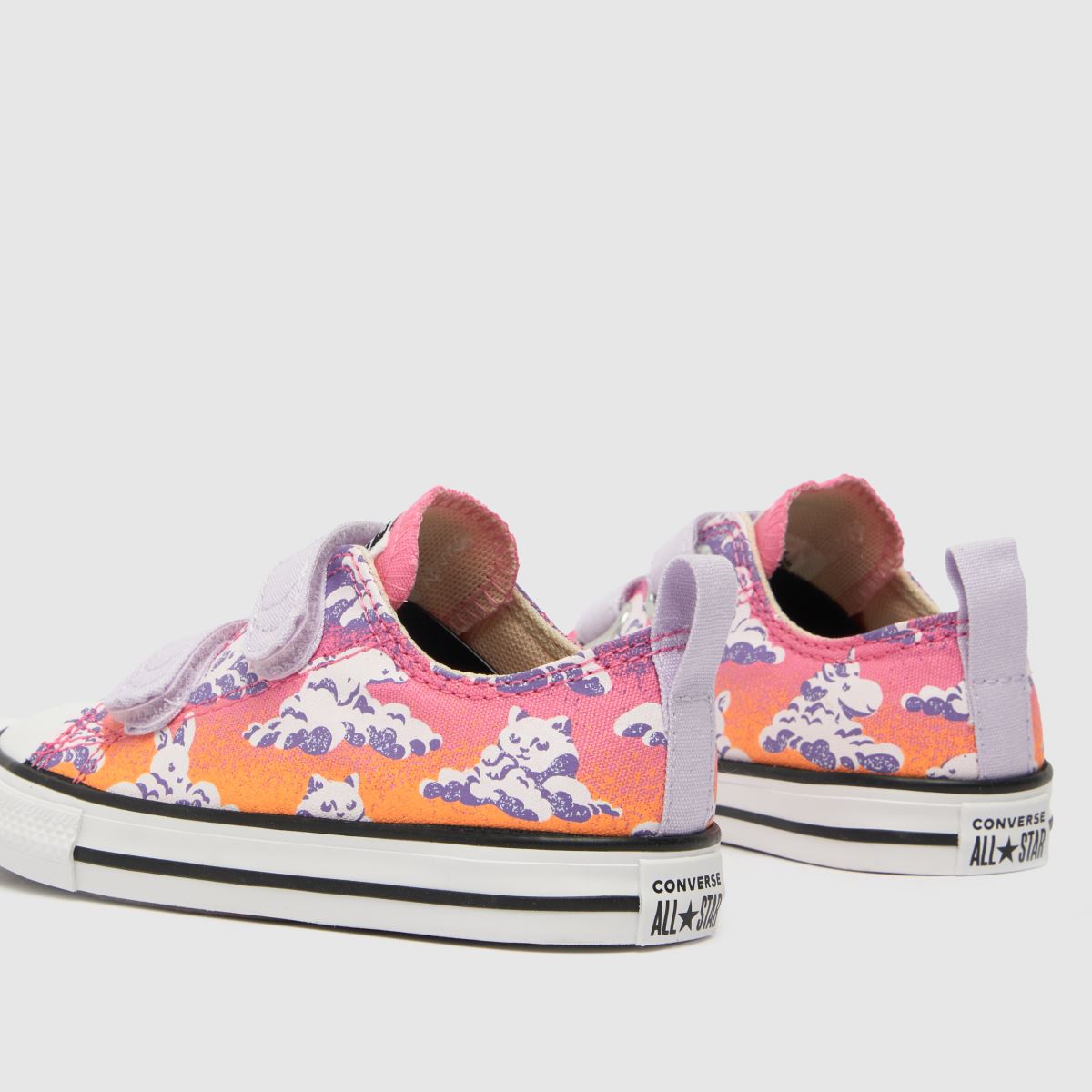 Converse rosa & lila all star lo 2v flickor småbarnsskor