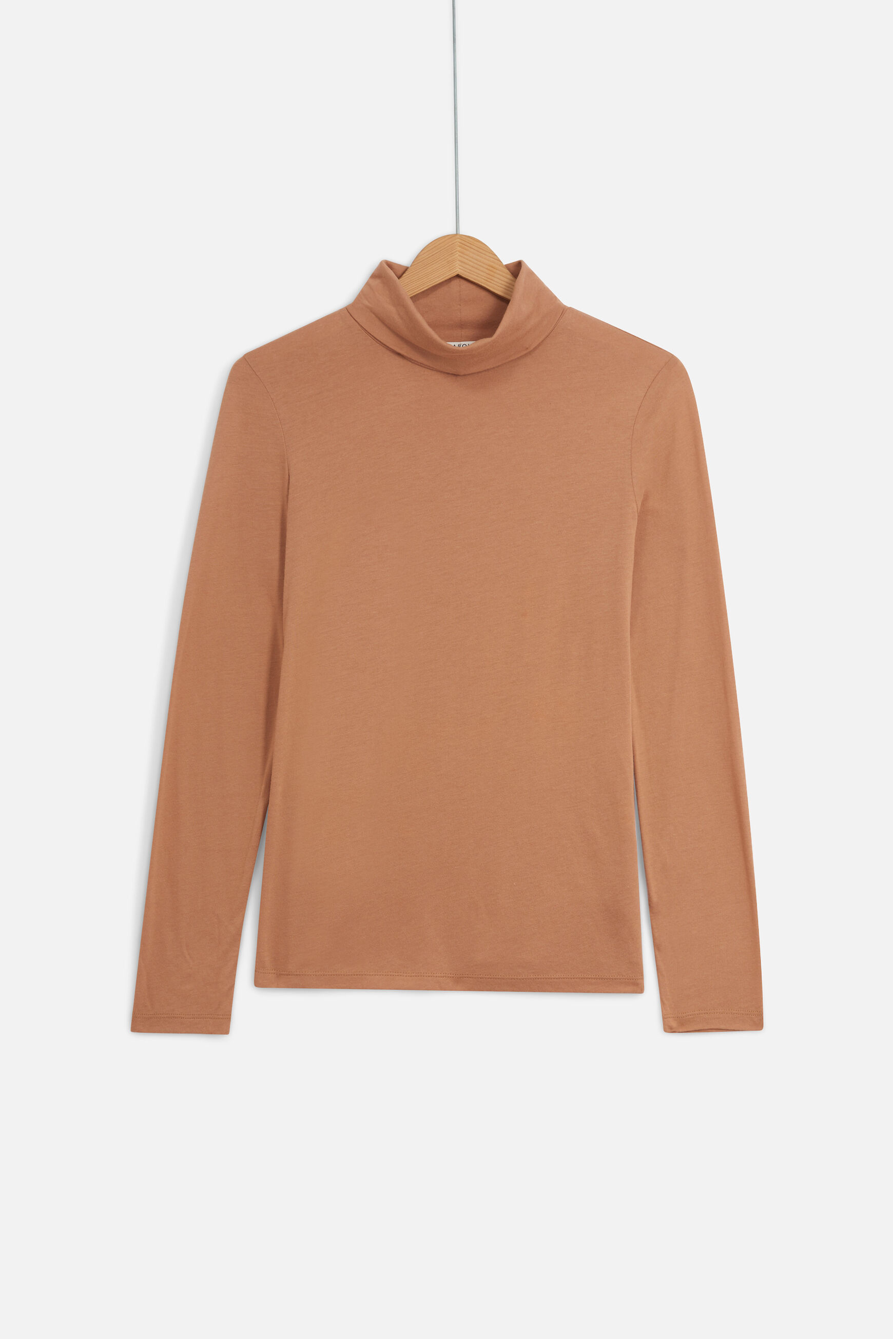 tee shirt uni lilib camel femme