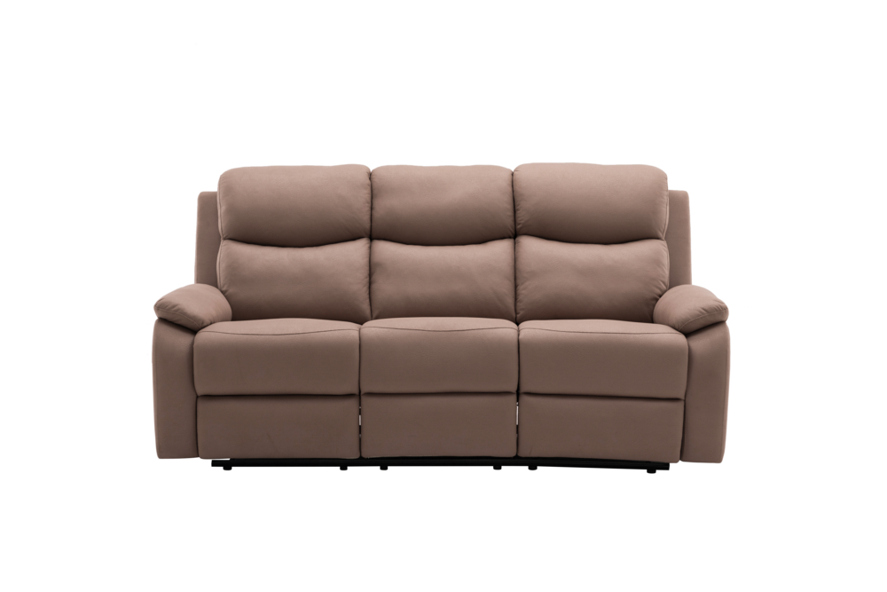Happy Home Happy Home Polstergarnitur 3tlg. Relaxsofa Set mit 5 Relaxfunktionen braun