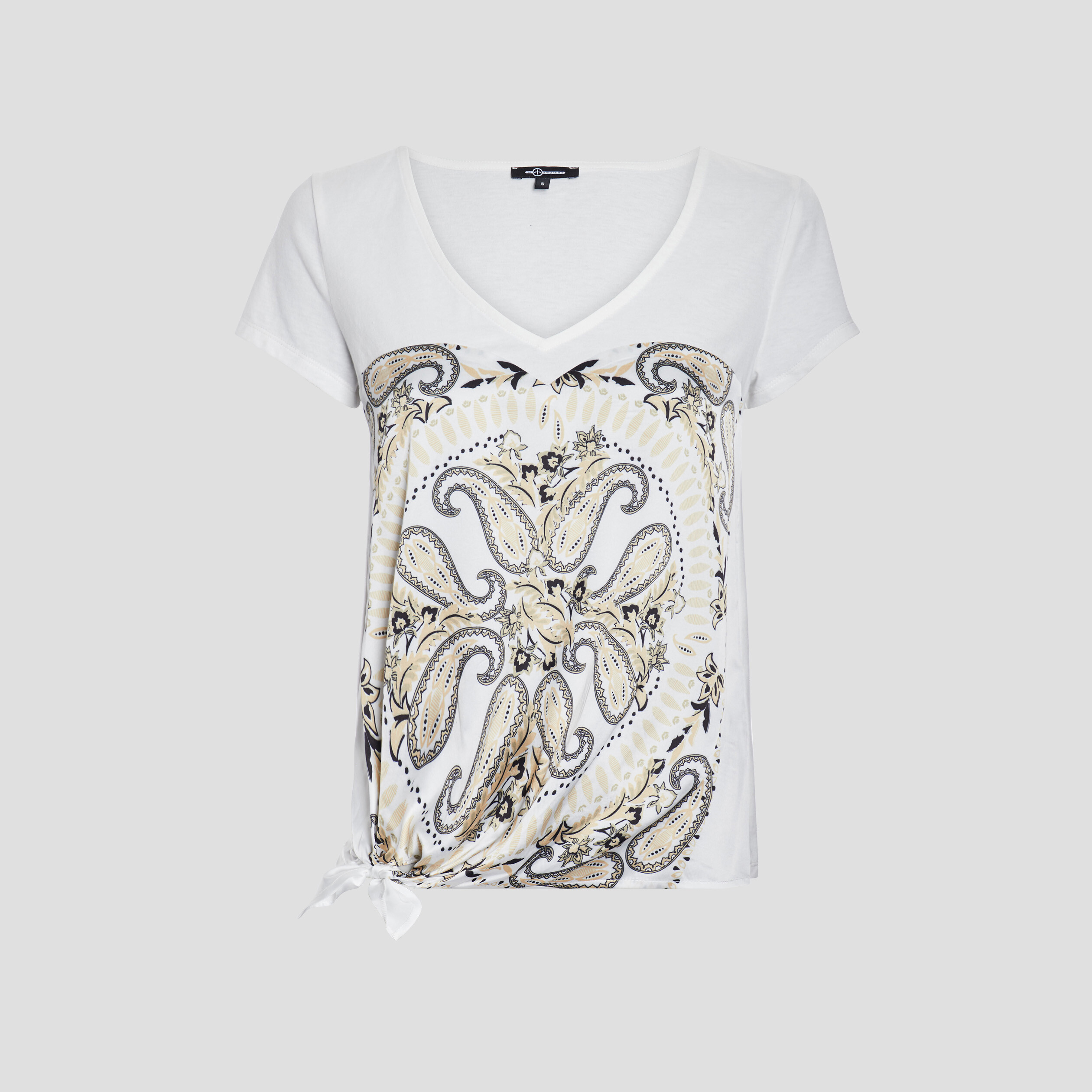 T-shirt manches courtes ivoire femme | La Halle