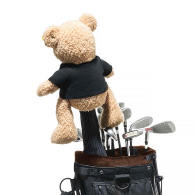 Golfschlägerhaube Fynn FORE!, 40 cm, beige