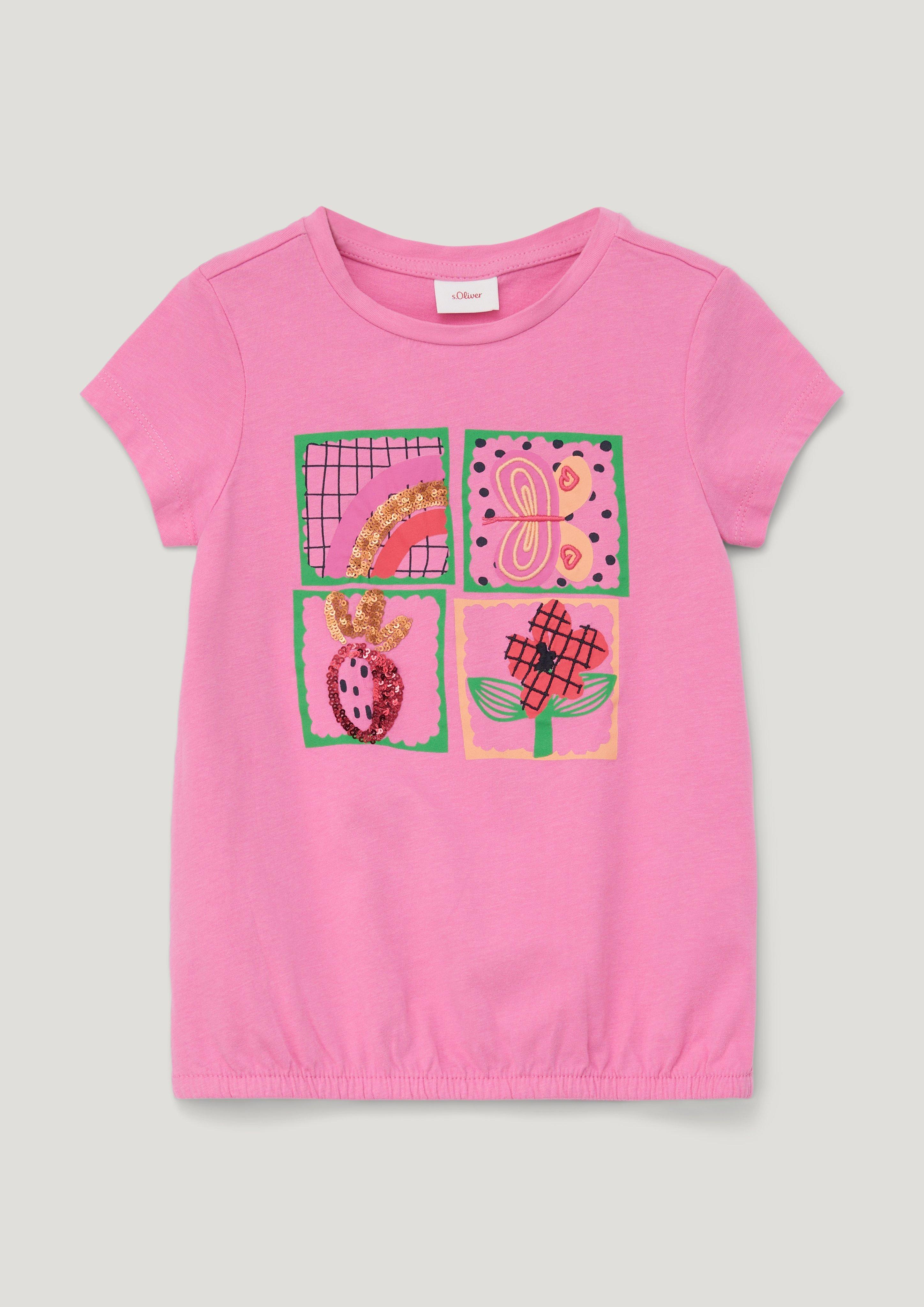 T-Shirt mit Pailletten  2130405-4419