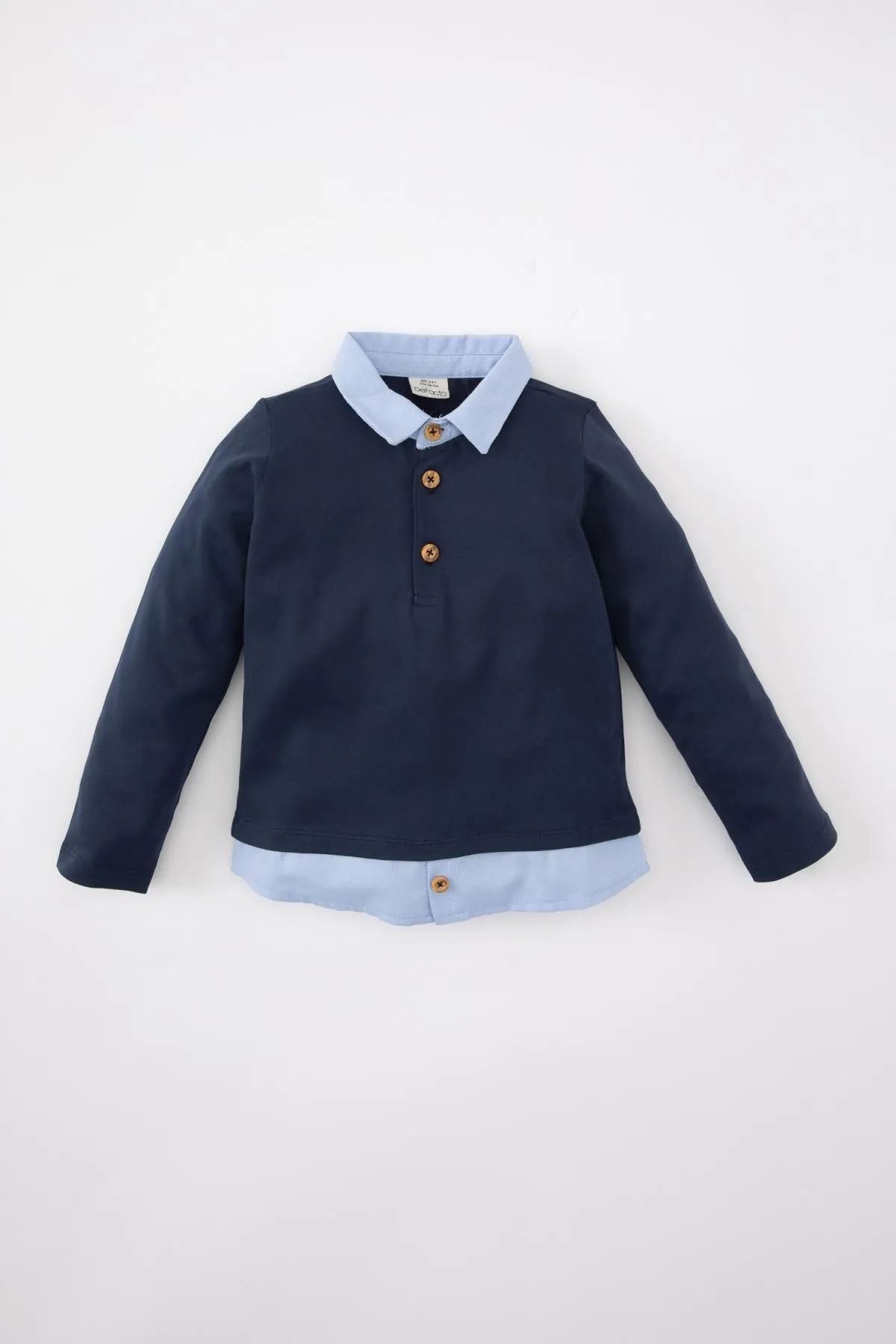 DeFacto  Langarm-T-Shirt mit Hemdkragen für Babys (J) – B9245a524sp