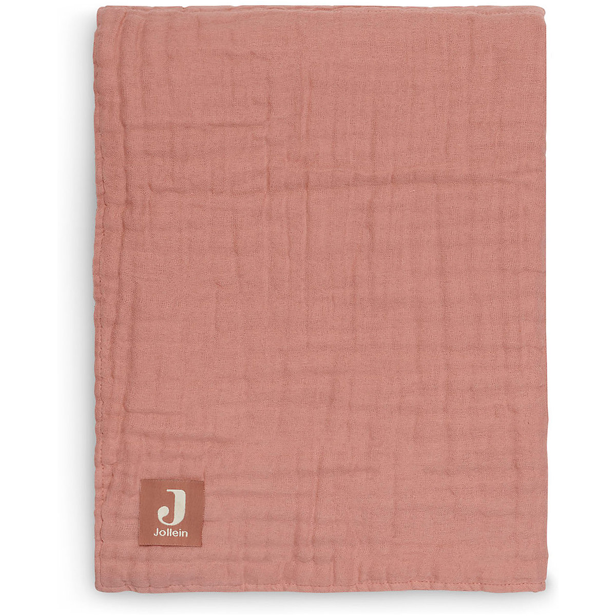 Kuscheldecke Mull 120 x 120 cm, rosewood