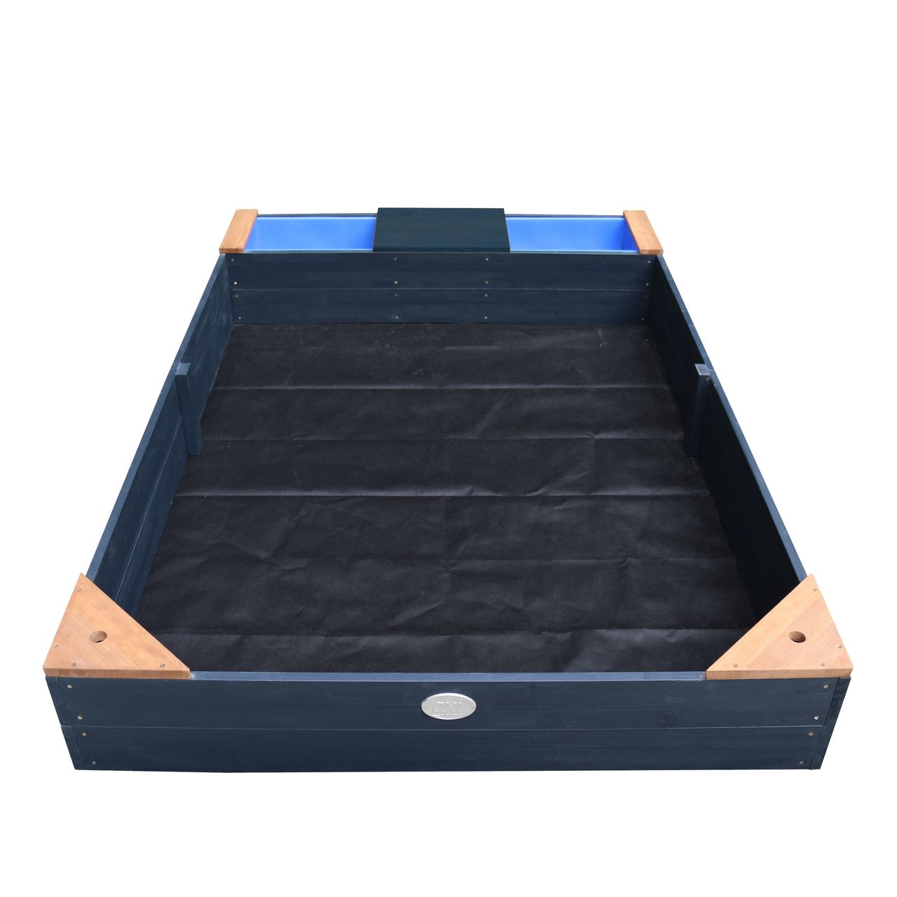 AXI Kelly Sandkasten mit becken und Bank Anthrazit/Braun