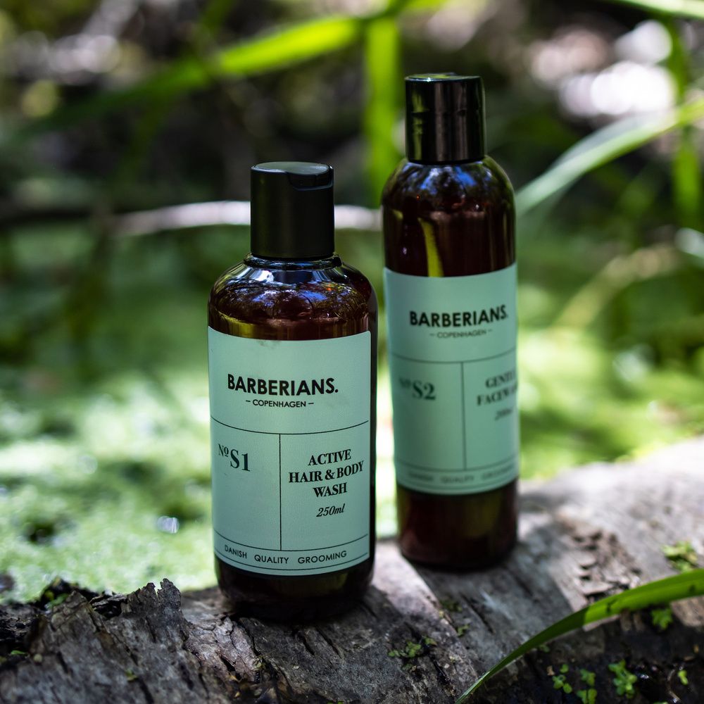Barberians Copenhagen Active Hair & Body wash 2-en-1 Shampooing et Gel Douche