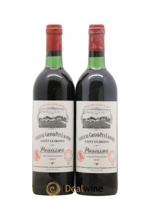 Château Grand Puy Lacoste 5ème Grand Cru Classé  1981 - Lot de 2 Bouteilles