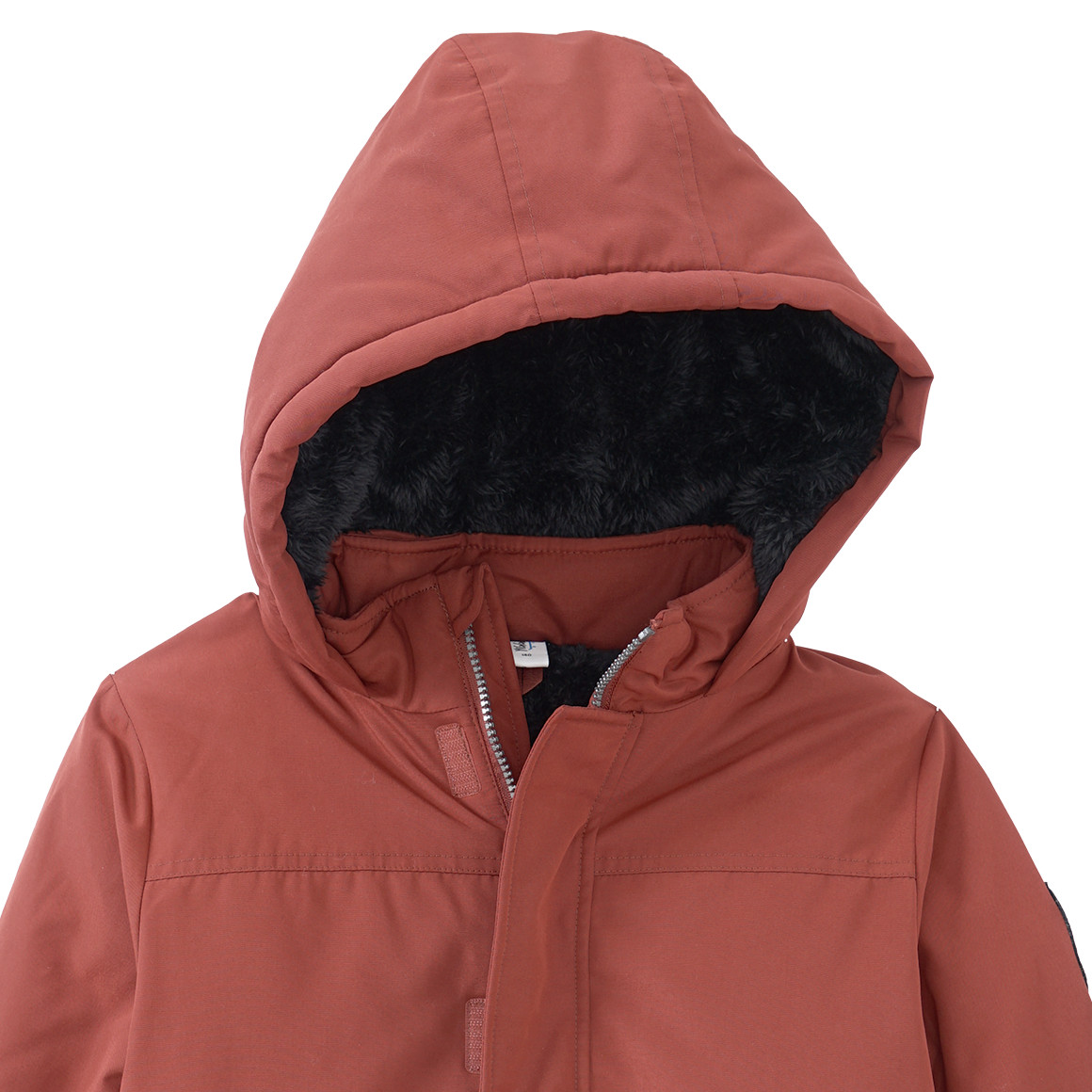 Jungen Parka mit Teddyplüsch