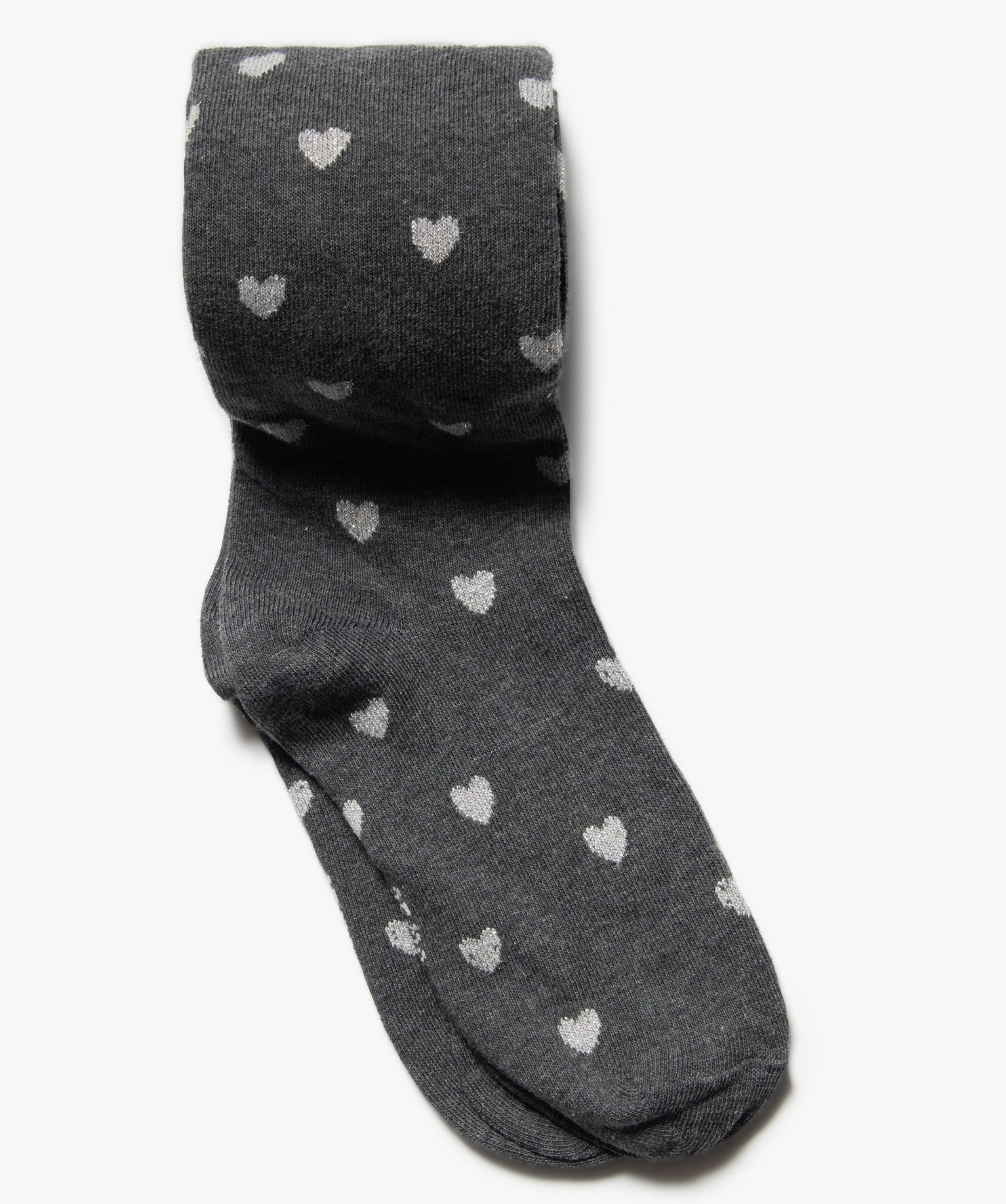 Collants chauds à motifs curs fille gris fonce | GEMO