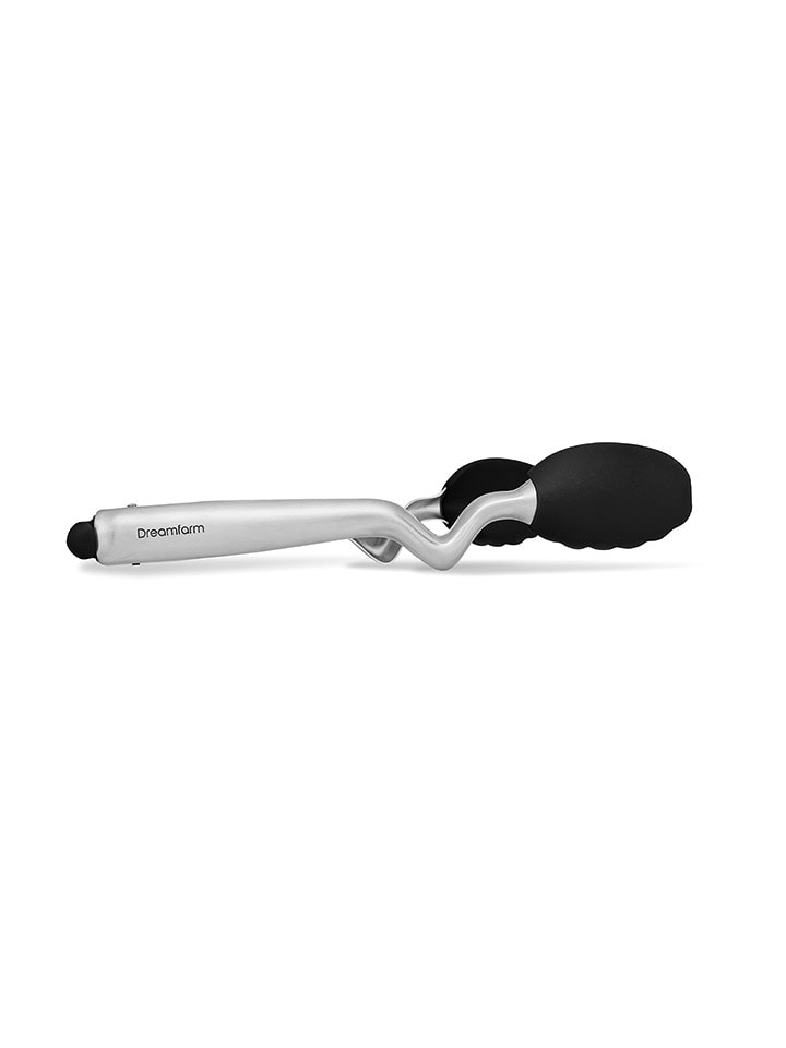 Dreamfarm Küchenzange ''Clongs'' in Silber/ Schwarz - (L)25 cm günstig kaufen onesize