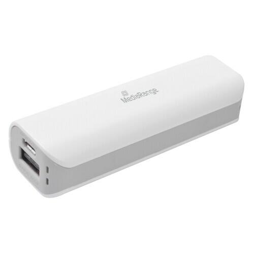 MediaRange Powerbank MR745 2600 mAh Grau, Weiß