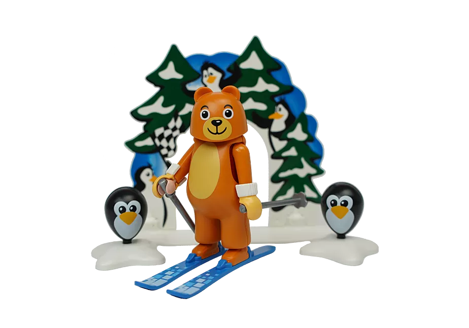B&auml;r auf Skiern
