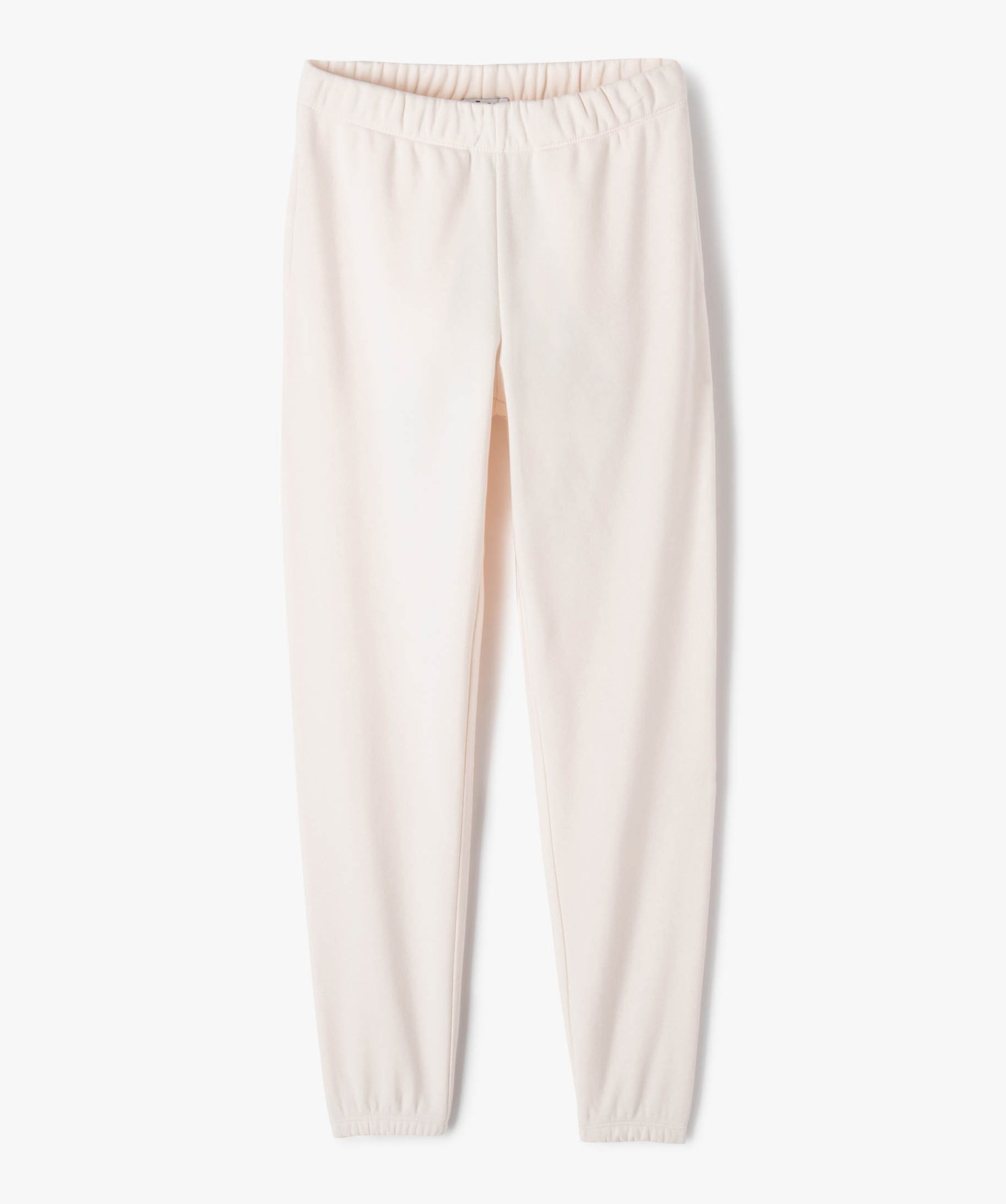 Pantalon de jogging molletonné fille ecru | GEMO
