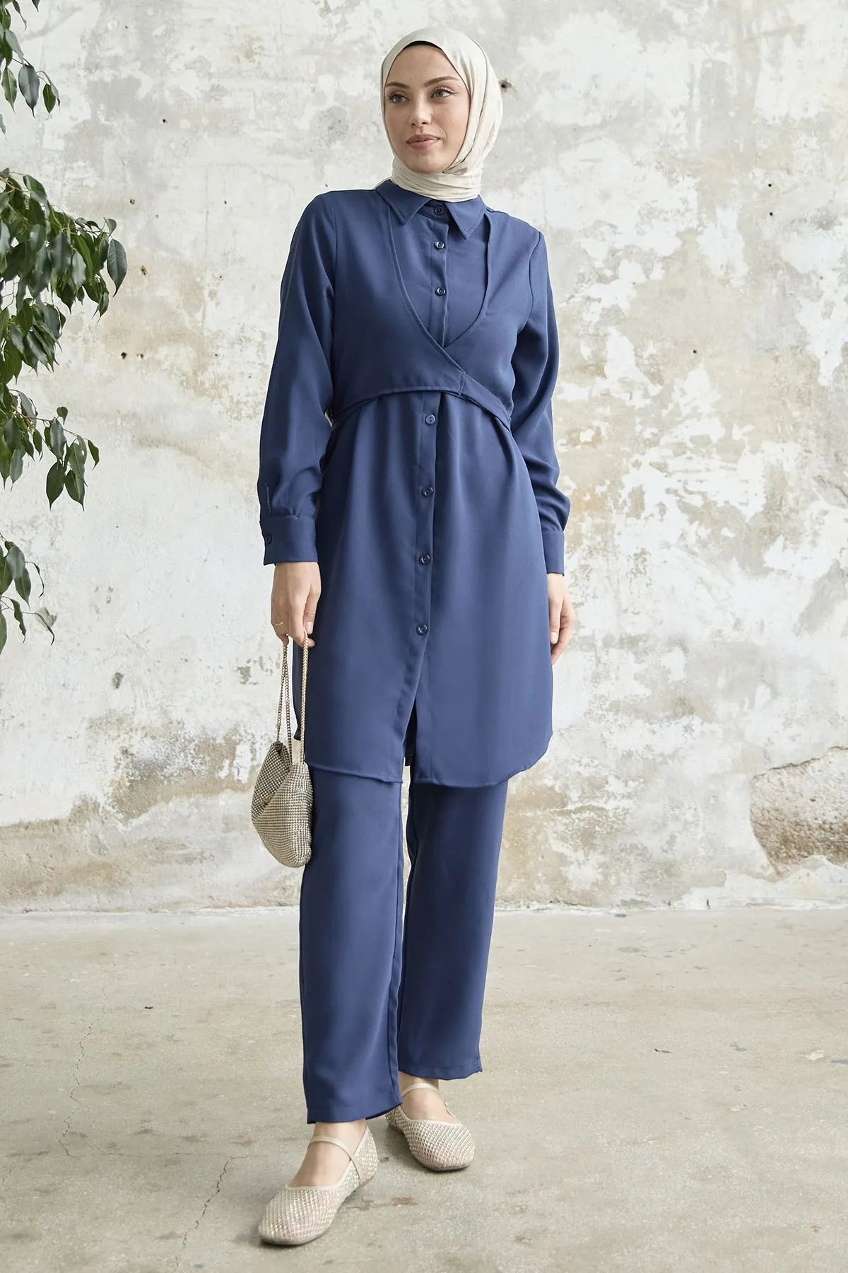 InStyle  Krawattenset vorne, 2er-Set - Marineblau