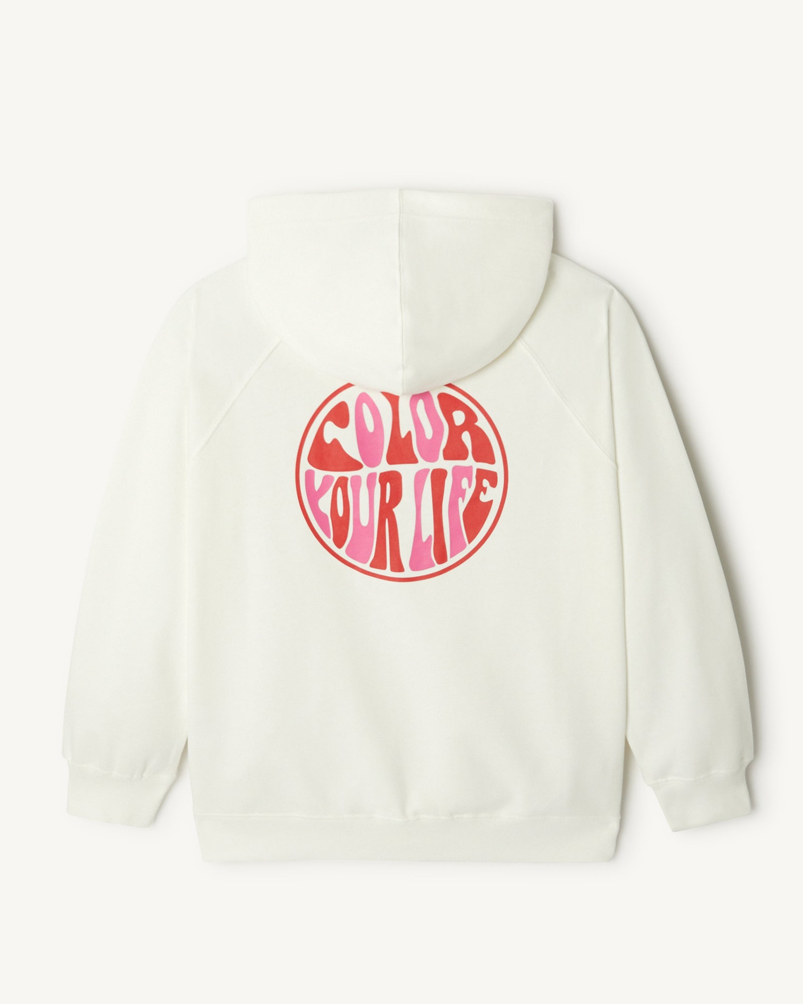Sweat molleton à capuche femme en coton biologique Blanc Monteria