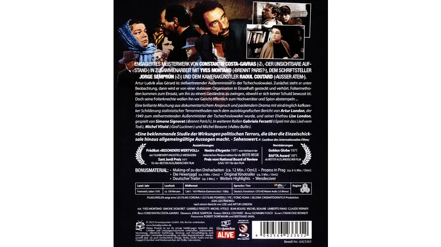 Das Geständnis (Filmjuwelen) (Neuauflage)